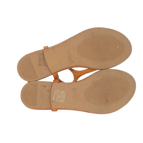 MIZ MOOZ The Nuovo T-Strap Thong Sandals w Gold Arrow Stud 40/9-9.5 - Picture 6 of 8